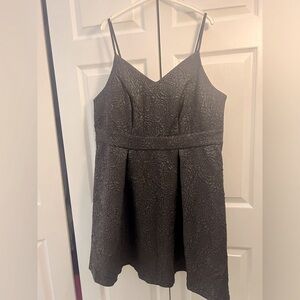 Embossed black dress